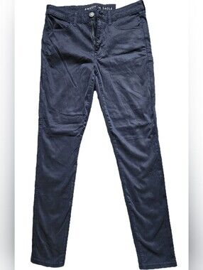 NWT American Eagle Navy Blue Super Stretch Jeggings 12 Long/ 31